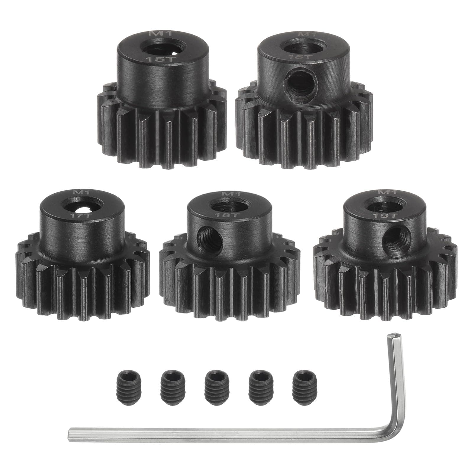 🚗 QUARKZMAN M1 Ritzel Set 5mm Welle 15T 16T 17T 18T 19T aus gehärtetem Stahl 🛠️