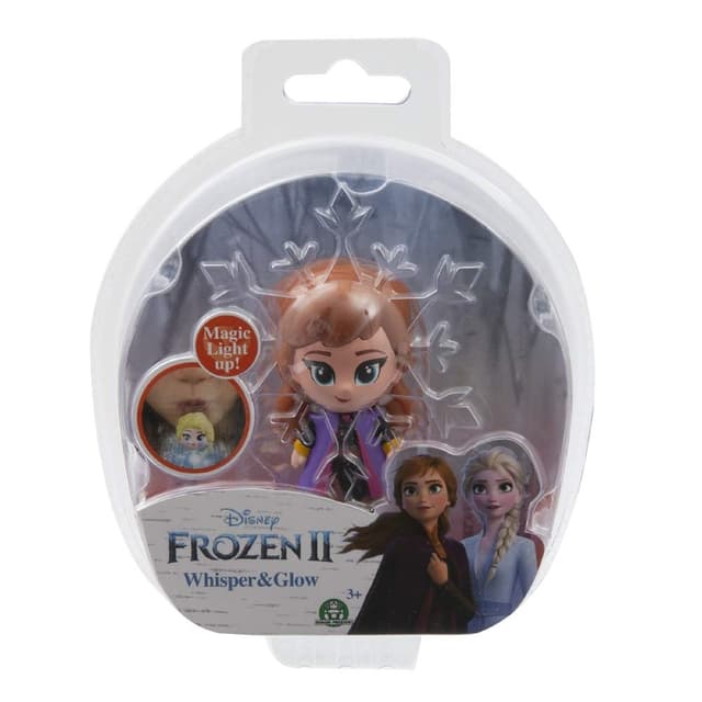👑 Disney Die Eiskönigin 2 70011721 Whisper and Glow Spielfigur, Mehrfarbig Anna Reisegewand 👗