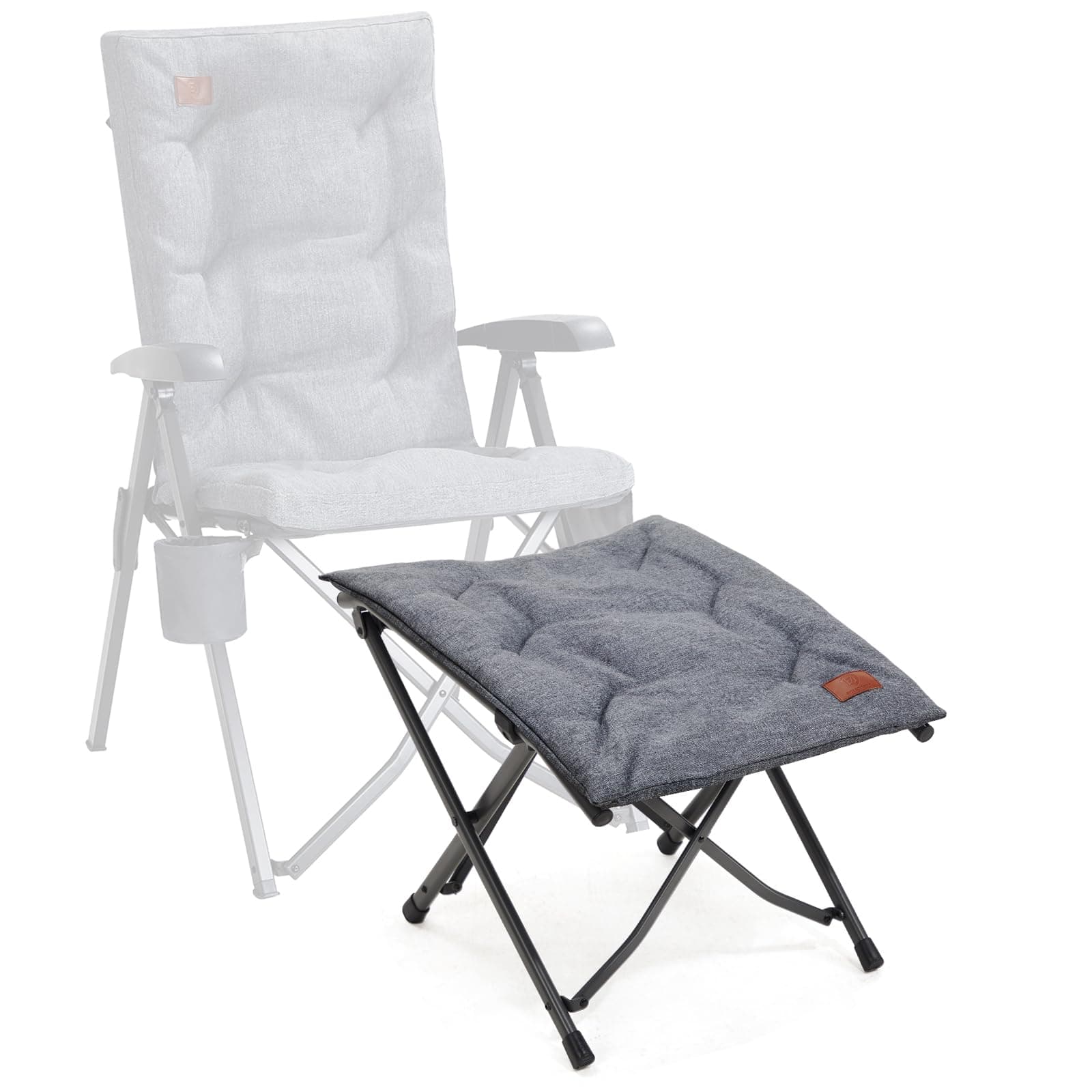 🌟 Angebot: EVER ADVANCED Fußhocker Fußablage Faltbar Klapphocker - Grau