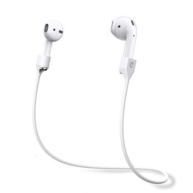 🎧🔥 Keybudz AirStrapz Halterung Halteband für Apple AirPods Pro & AirPods, weiß - Angebot!