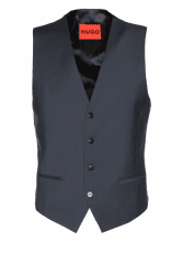 🧥🔵 HUGO Herren Jacken 52 Dunkelblau 405 - 74% Schurwolle