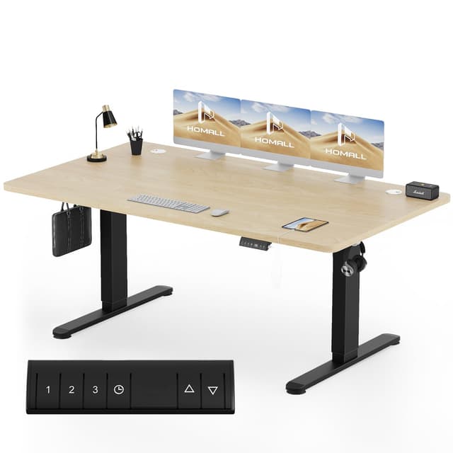 Homall Höhenverstellbarer Schreibtisch 180x80 cm 🌟
