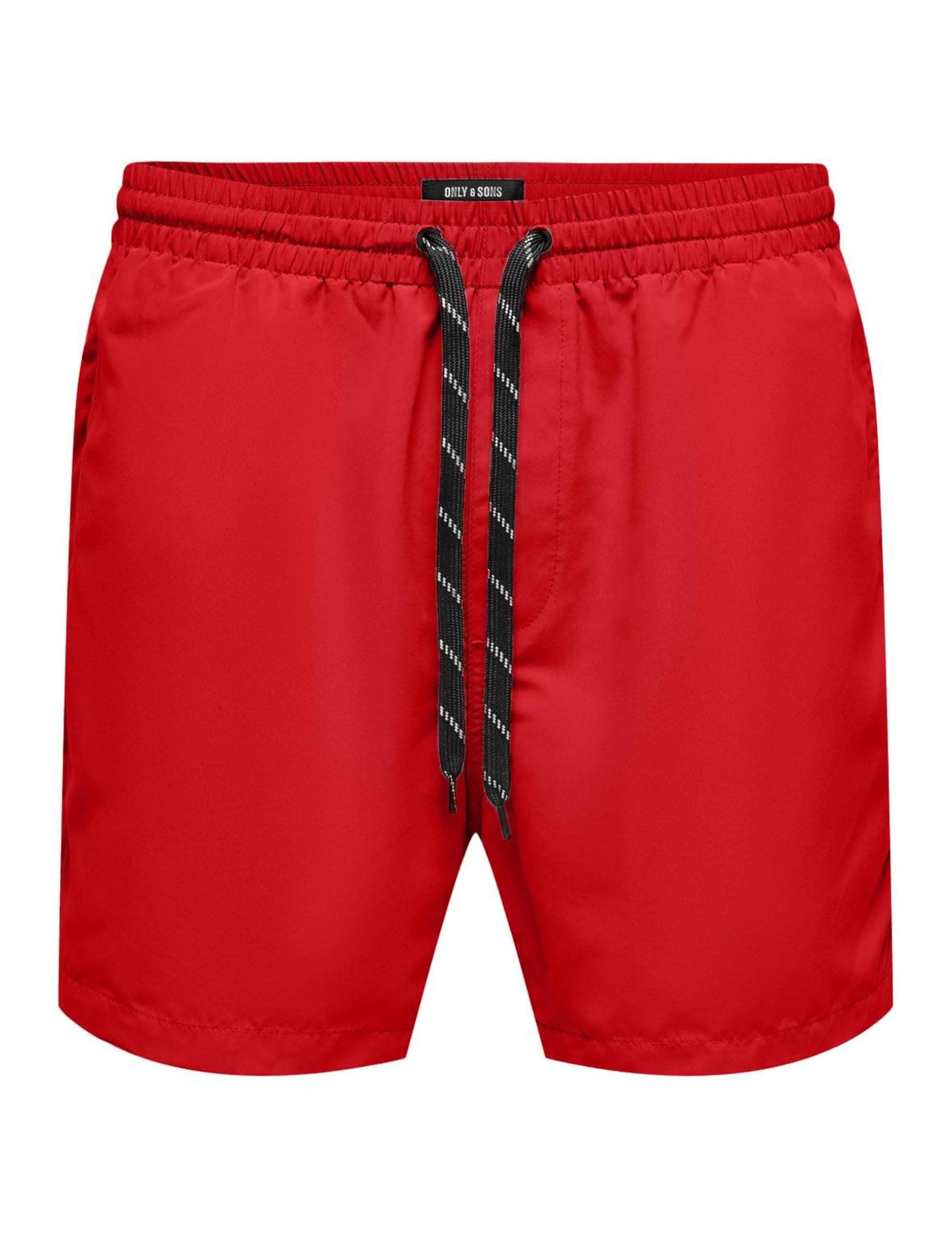 🌊 Mega Deal 🩳 ONLY & SONS Herren Onsted Life Short Swim Noos Badeshorts XL Flame Scarlet