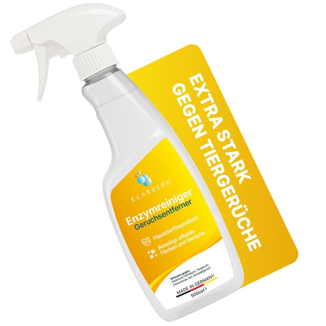 🐶🐱 KLARBERG 500ml Enzymreiniger Spray - Hundeurin & Katzenurin Geruchsentferner 🌿 Made in Germany