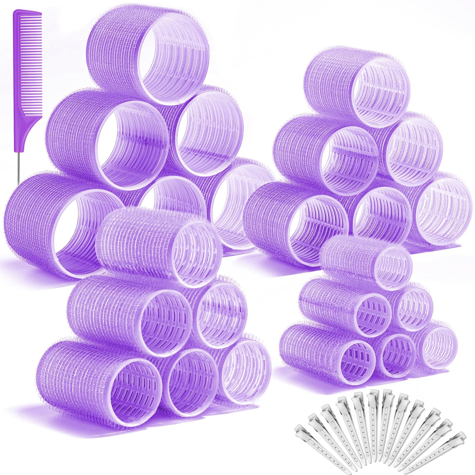 Selizo 4 Größe Lockenwickler Groß Locken,48 Stücke Jumbo Groß Kleine Lockenwickler Set 🌟