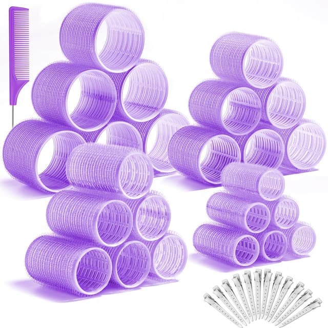 Selizo 4 Größe Lockenwickler Groß Locken,48 Stücke Jumbo Groß Kleine Lockenwickler Set 🌟