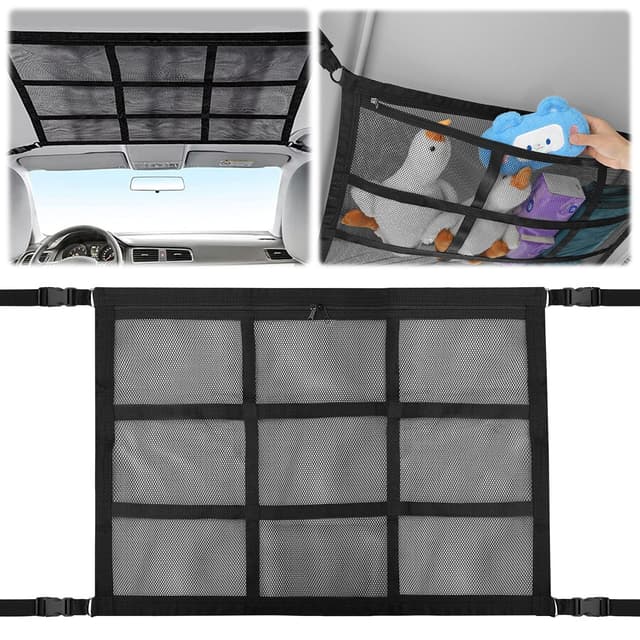 🚗 Gepäcknetz Auto für Aufbewahrung - Universelles Autodach Gepäcknetz 🧳