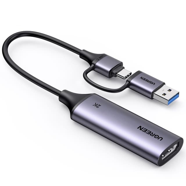 UGREEN Video Capture Card, USB 3.0 HDMI auf USB C/A Videoaufnahmekarte 🎥🔴