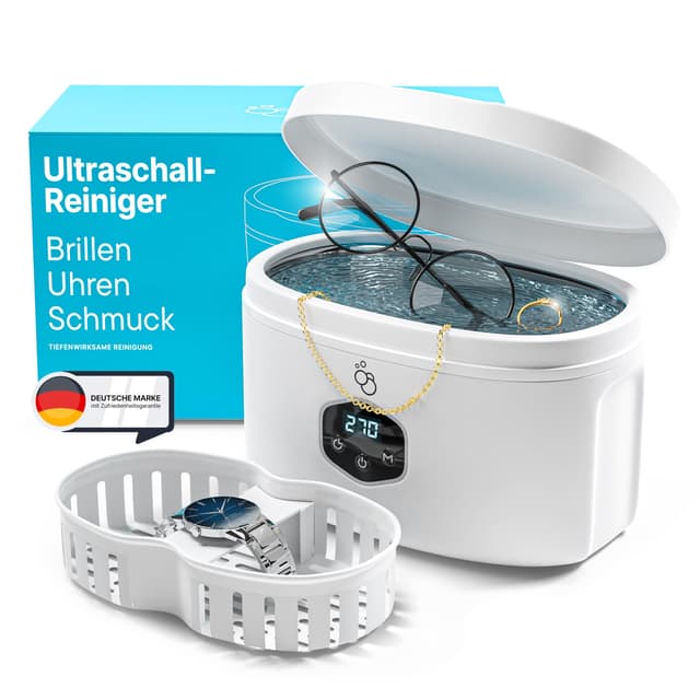 🔥 KLARBERG® Ultraschallreinigungsgerät 600ml für Brille, Schmuck uvm.