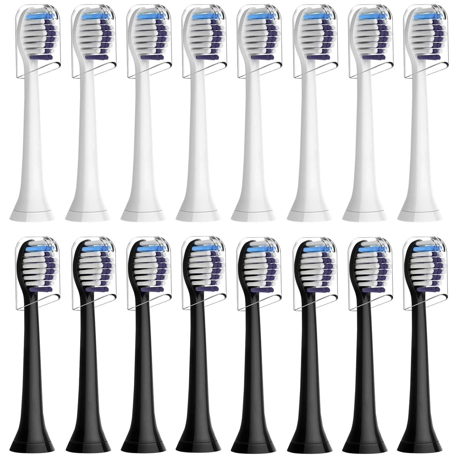 16 Stück Whitening Clean Ersatzbürsten Kompatibel mit Philips Sonicare Elektrische Zahnbürste