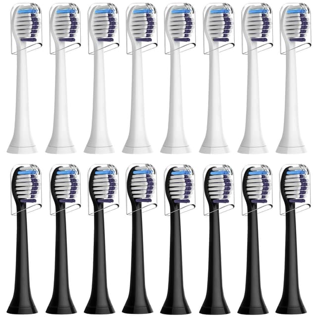 16 Stück Whitening Clean Ersatzbürsten Kompatibel mit Philips Sonicare Elektrische Zahnbürste