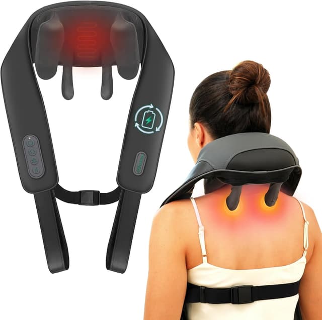 Snailax Verbessertes Kabelloses Nackenmassagegerät mit Wärme 😌🎁