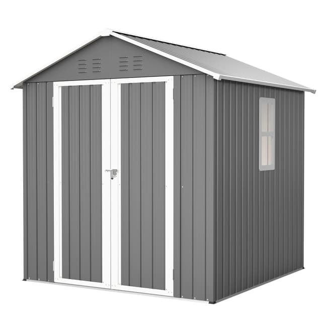 THANADDO Metall Gerätehaus Gartenhaus 185x182x191cm 🏡🪚