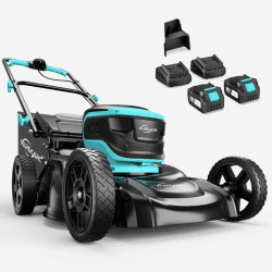 🌿 YARDCARE Akku Rasenmäher mit 7 Schnitthöhen, LED-Display, Mulchkeil