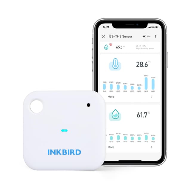 🌡️📲 INKBIRD IBS-TH3 WLAN Thermometer Hygrometer mit App Steuerung - 50% Rabatt!