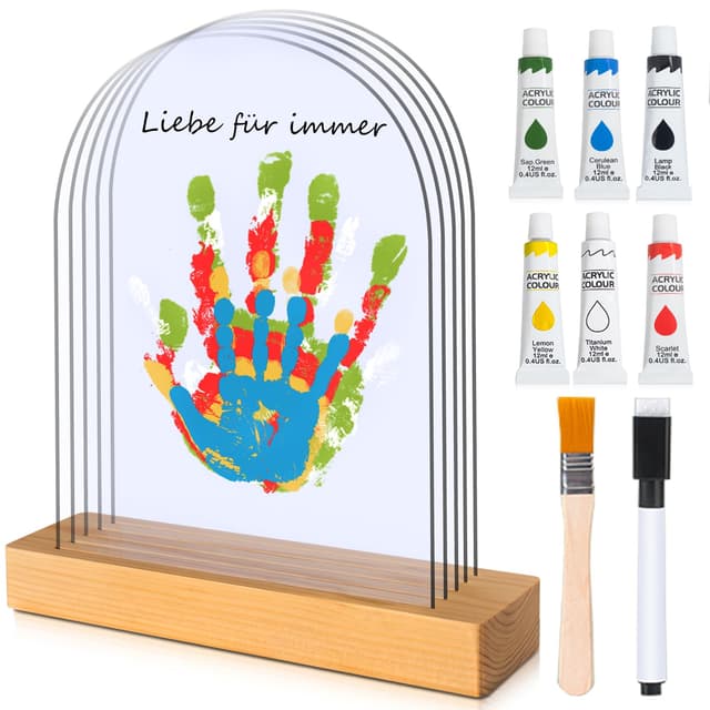 TOGOU2S Handabdruck Set Familie 🖐👣 | Baby Handabdruck und Fußabdruck Set