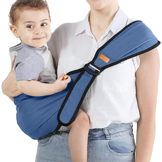 👶🎉 Tyafzzn Babytragetuch in Blau - Leichte Babytrage für Neugeborene bis 36 Monate 👶🎉