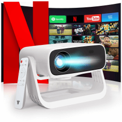 Wielio 2025 Neuer Upgraded Full HD 1080P Beamer mit Android 11 & WiFi 6🌟