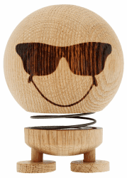 Hoptimist Smiley Cool Wackelfigur & Glücksbringer aus Holz 🌟 Skandinavische Deko 🌈 Büro Gadgets 🎁 Angebot bei HelloDeals