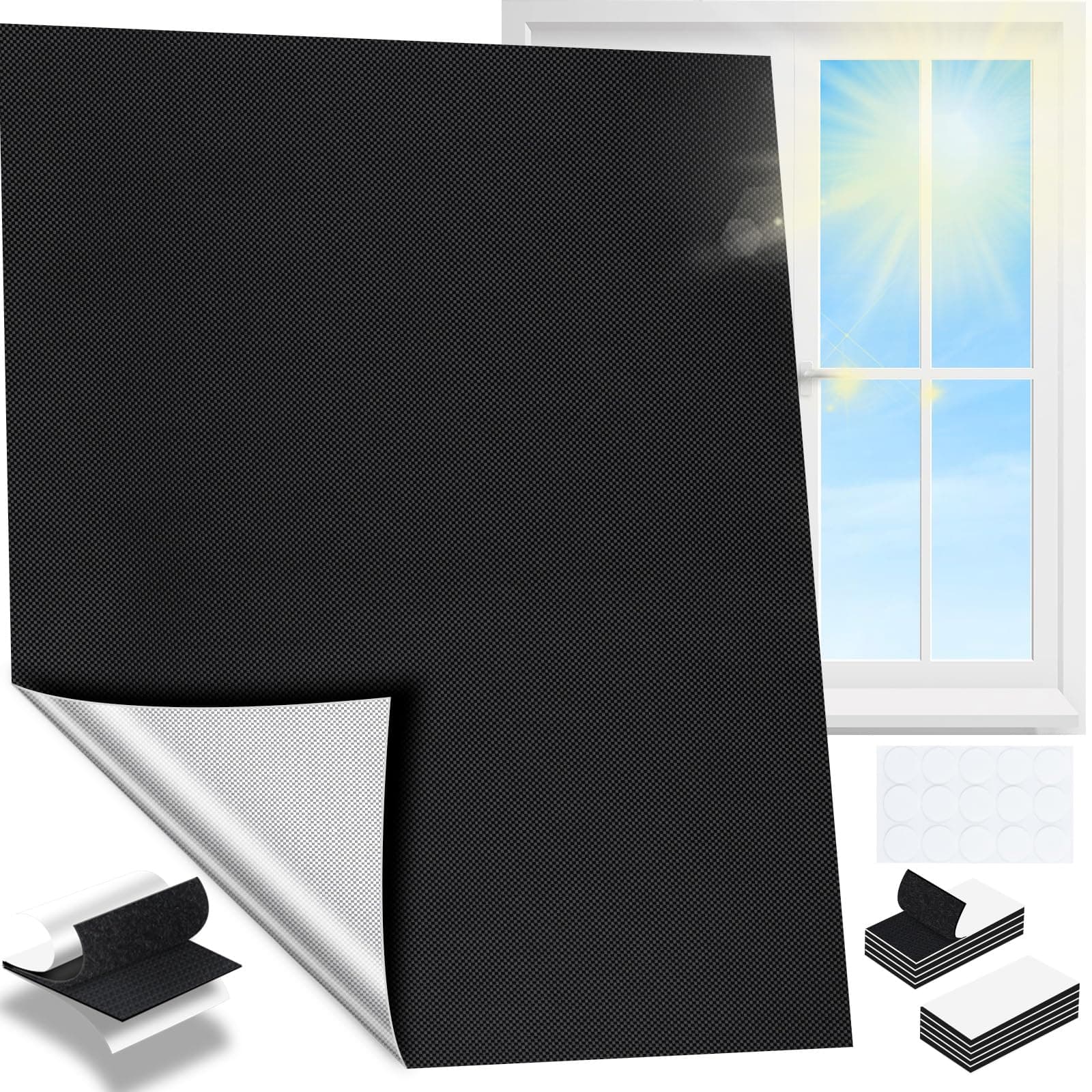 🌙 Fenster Verdunkelung - 100% Lichtblockierende Verdunklungsfolie 🪟