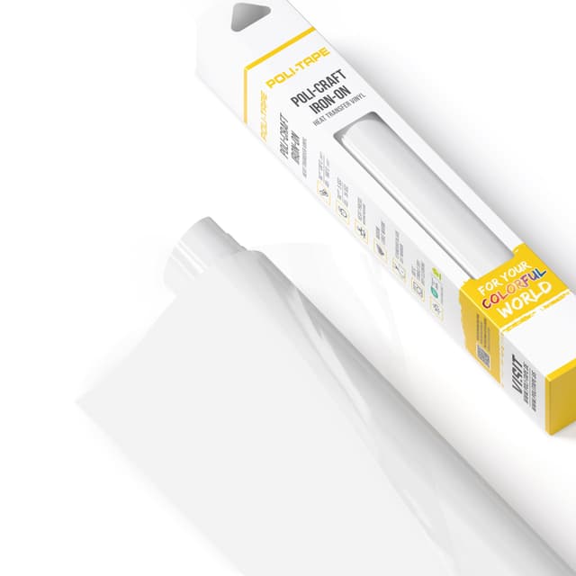 POLI-FLEX® TURBO® - Transferfolie für Textilien - Weiß matt - 30,5 cm x 122 cm