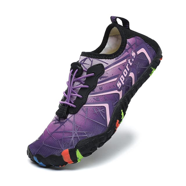 🌊👣 Ziitop Badeschuhe Damen Herren Strandschuhe Schnell Trocknend Wasserschuhe Drainagelöcher Strand Schwimmschuhe Unisex Barfußschuhe