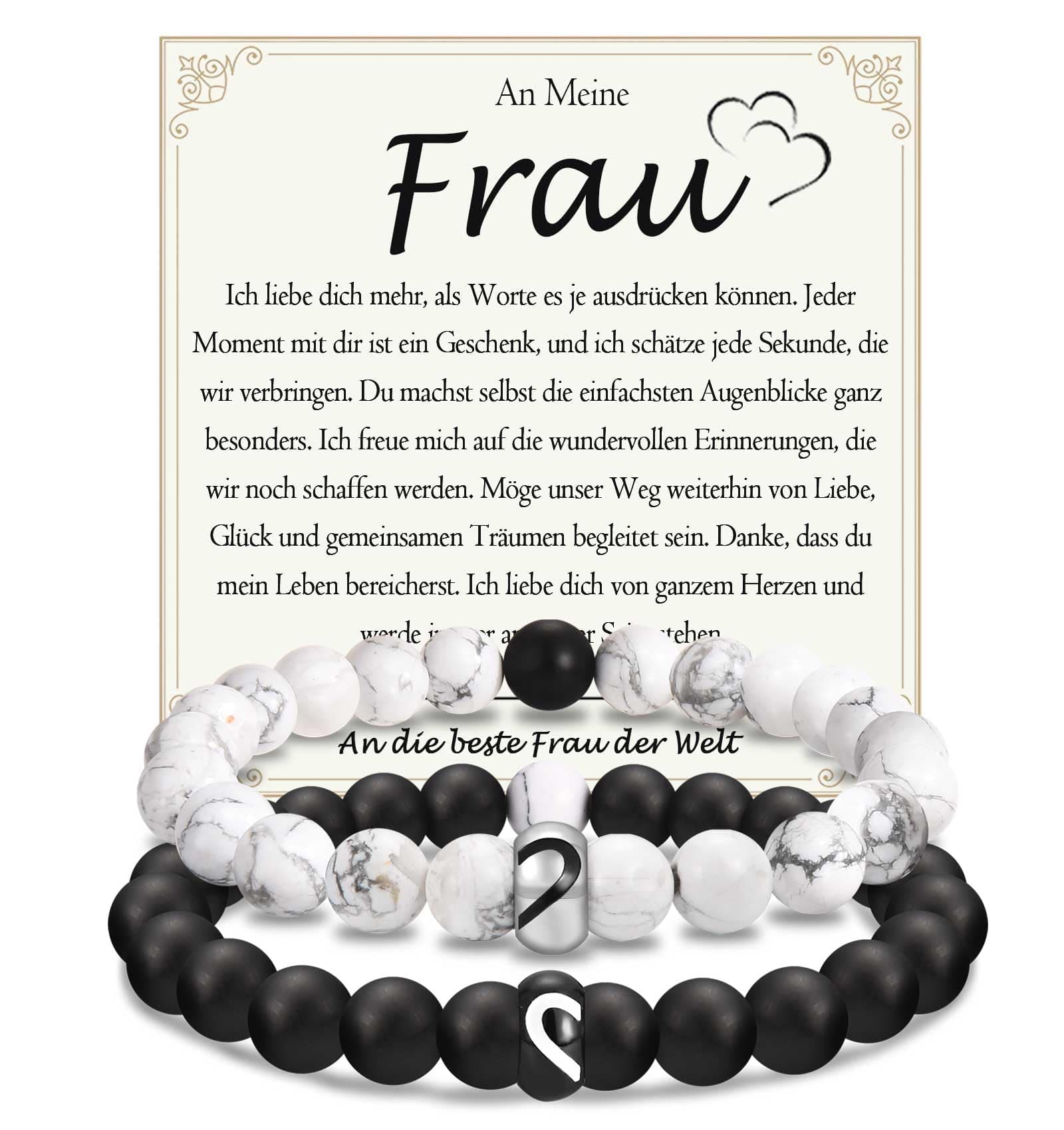 Partnerarmbänder für Sie und Ihn ❤️ Valentinstag & Jahrestag Geschenk 🎁