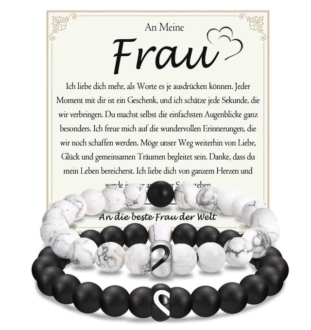 Partnerarmbänder für Sie und Ihn ❤️ Valentinstag & Jahrestag Geschenk 🎁