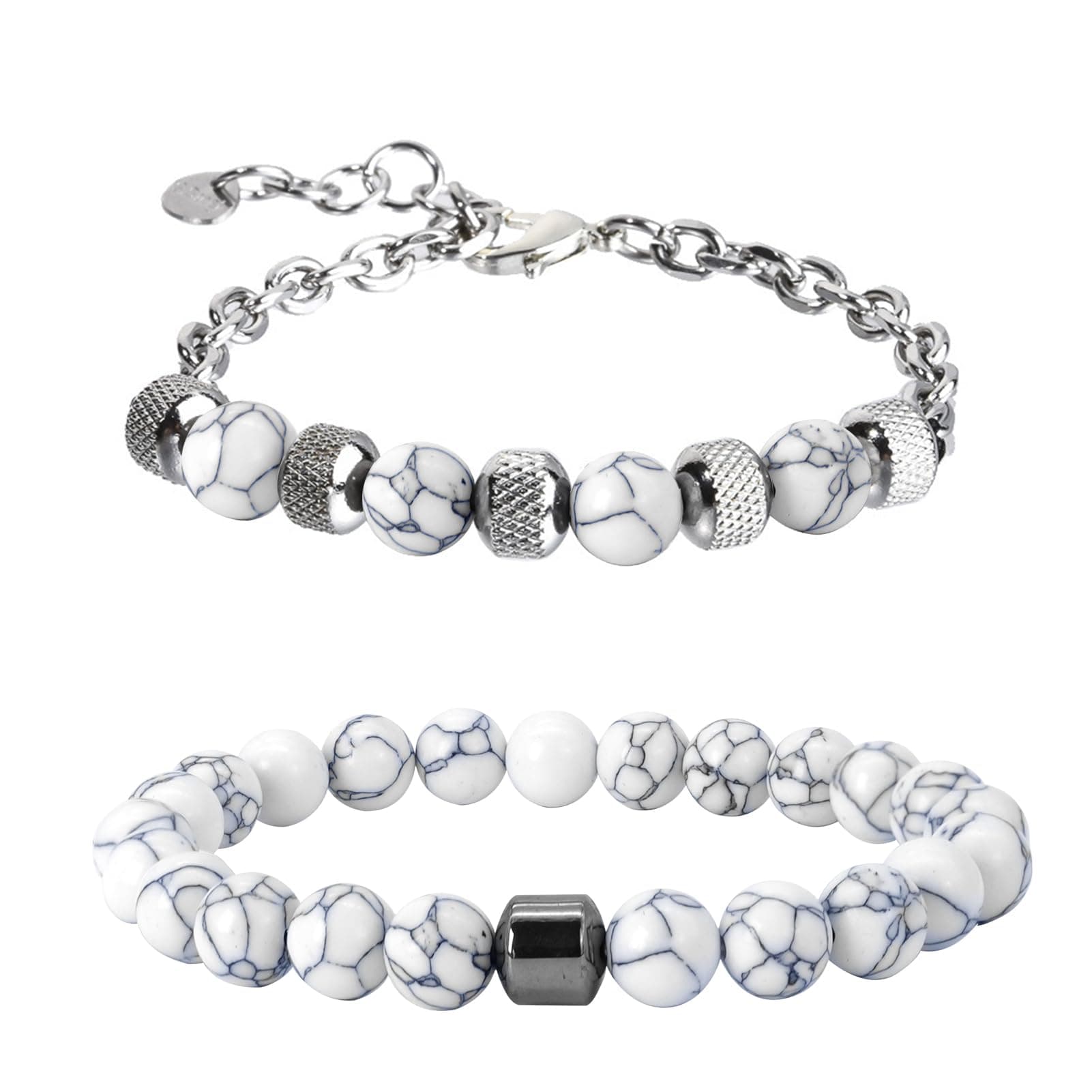 ZENGSING Perlenarmband Herren 2 Stücke 📿🎁