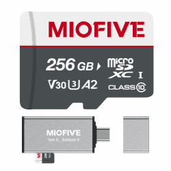 Miofive 256GB Speicherkarte - Ultimative Micro SD-Karte mit USB 3.0 Type-C Kartenleser 🚀