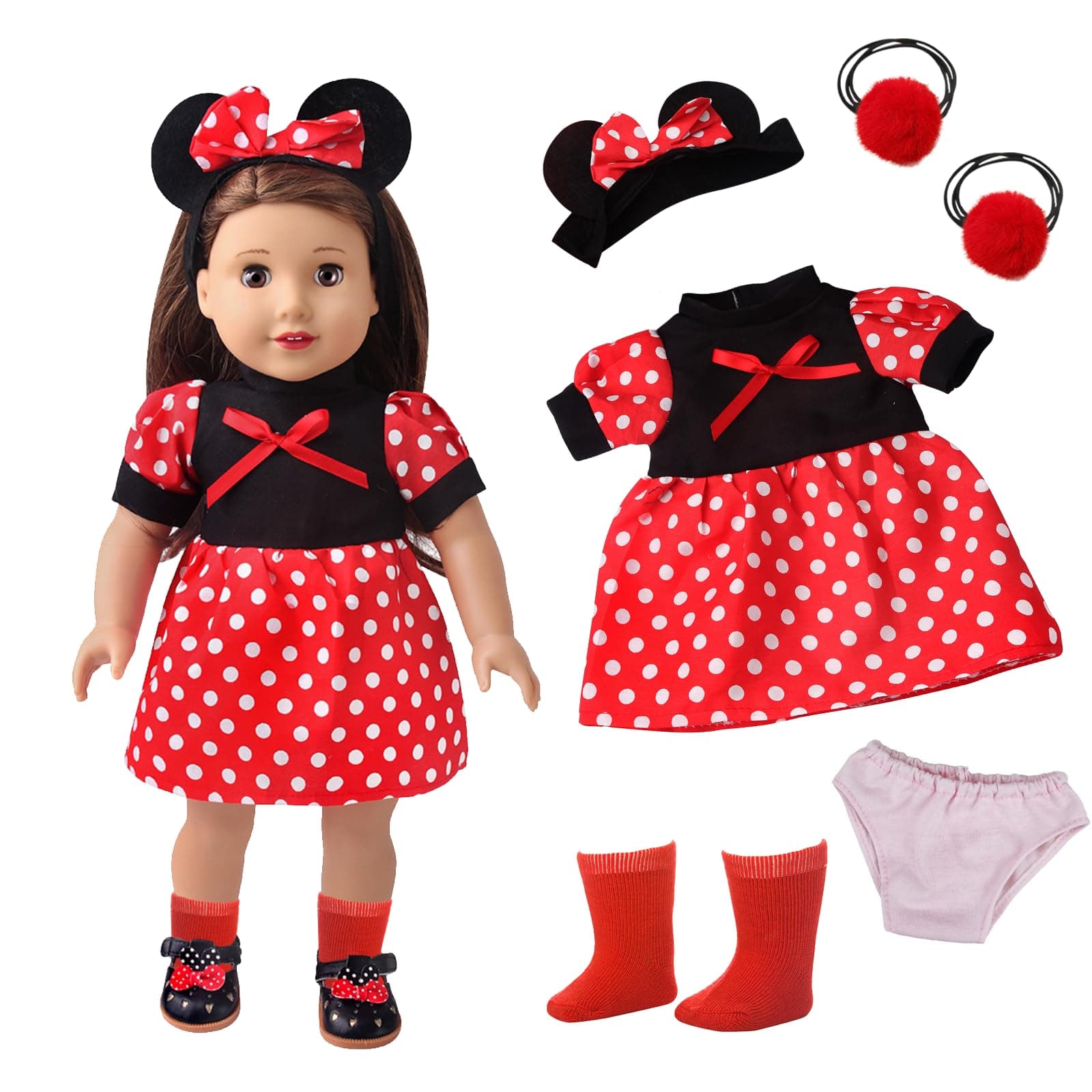 Xerteam Puppenkleidung 43 cm - Puppenkleidung Set für 30-43 cm Baby Puppen 👗🎁