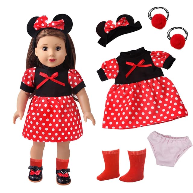 Xerteam Puppenkleidung 43 cm - Puppenkleidung Set für 30-43 cm Baby Puppen 👗🎁