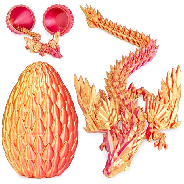 Olee Odee 3D gedruckte Drachen Eier mit beweglichem Drachen Sammler Figuren 🐉🎁