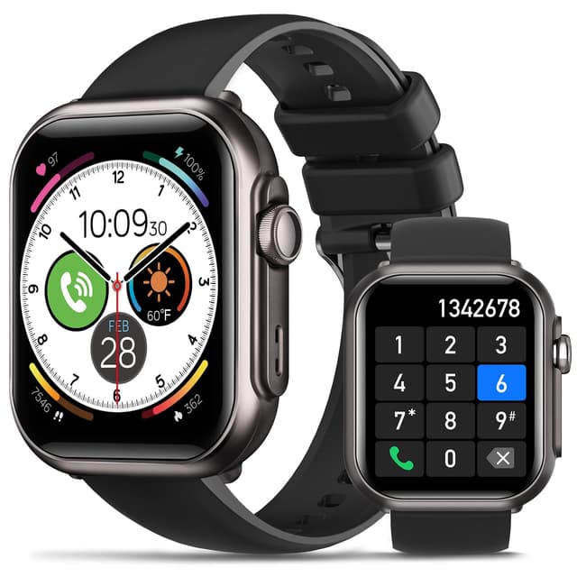 BANLVS Smartwatch Herren mit 1000mAh Akku, 1,85’’ AMOLED ⌚