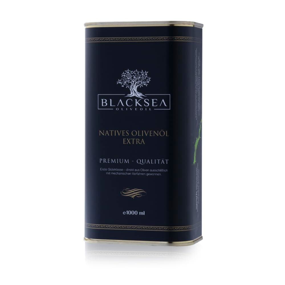 🌿 BLACKSEA Natives Olivenöl Extra – Kaltgepresst, Polyphenolreich – 1 Liter Kanister 🌿