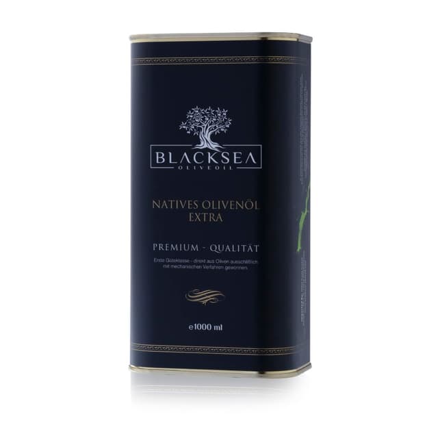 🌿 BLACKSEA Natives Olivenöl Extra – Kaltgepresst, Polyphenolreich – 1 Liter Kanister 🌿