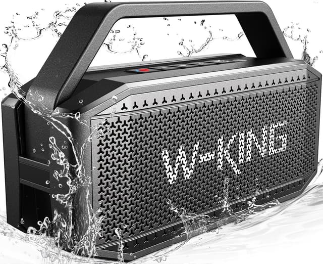 🔊 W-KING Bluetooth Lautsprecher Box Groß (100W Spitze)60W Musikbox Bluetooth Box