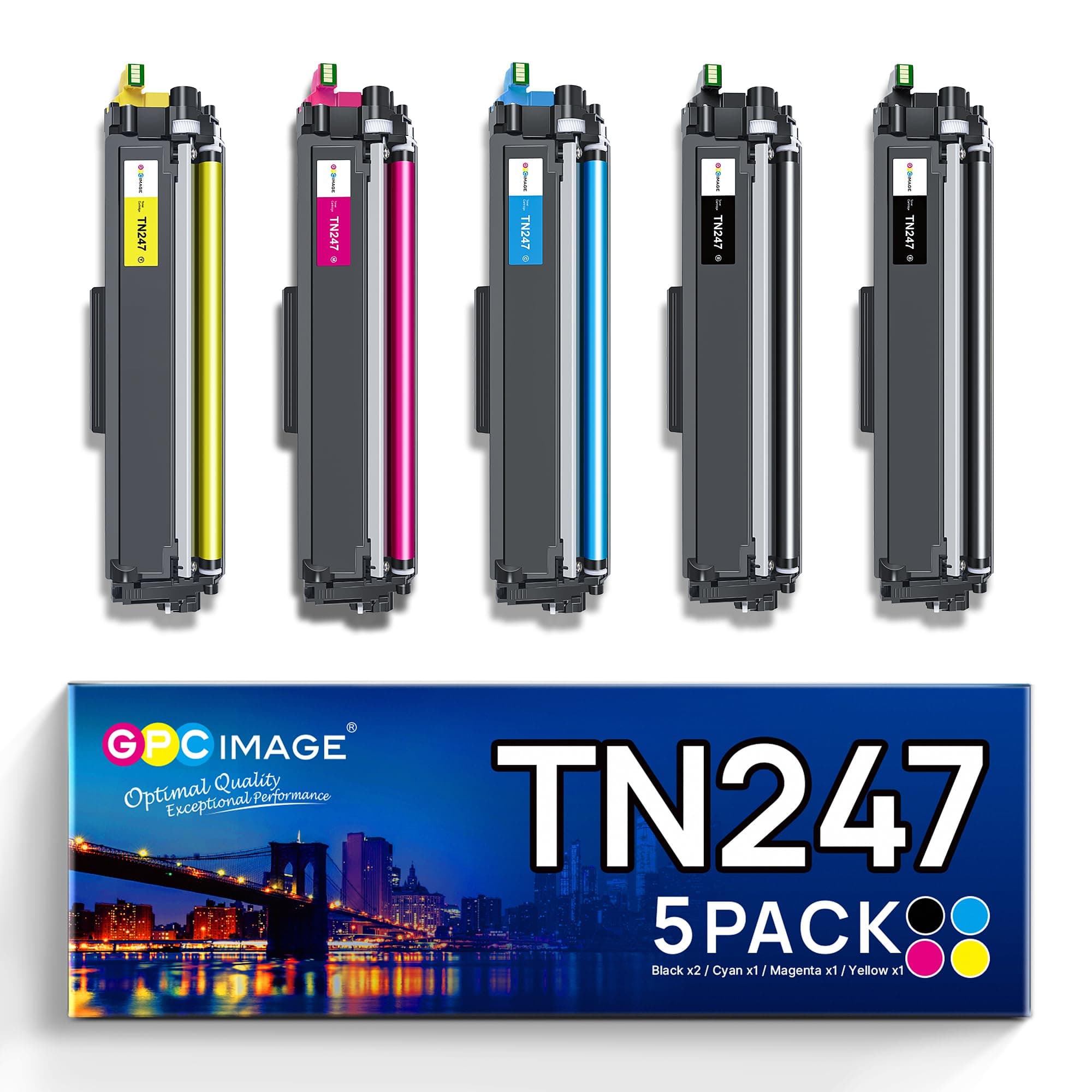 5er-Pack TN247 Kompatibel für Brother TN-243CMYK Toner Brother MFC L3750CDW Brother MFC-L3750CDW Toner Brother MFC-L3770CDW