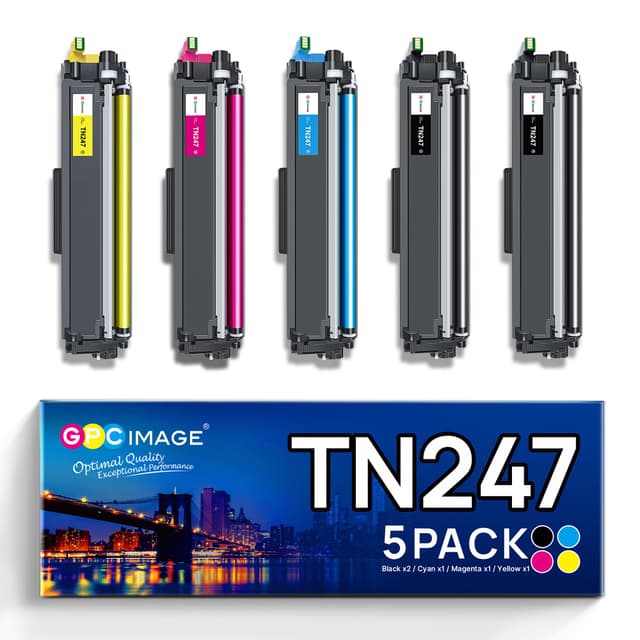 5er-Pack TN247 Kompatibel für Brother TN-243CMYK Toner Brother MFC L3750CDW Brother MFC-L3750CDW Toner Brother MFC-L3770CDW