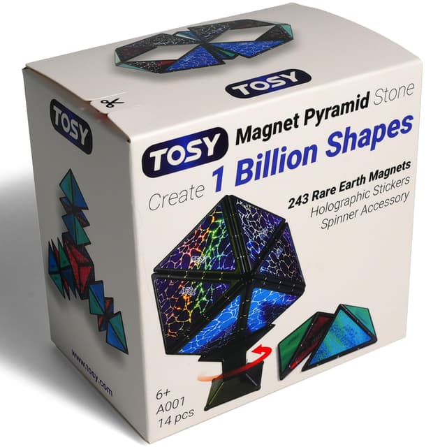 TOSY Magnet Pyramid Stone - 1 Würfel, 1 Milliarde Formen! 🧩🔮