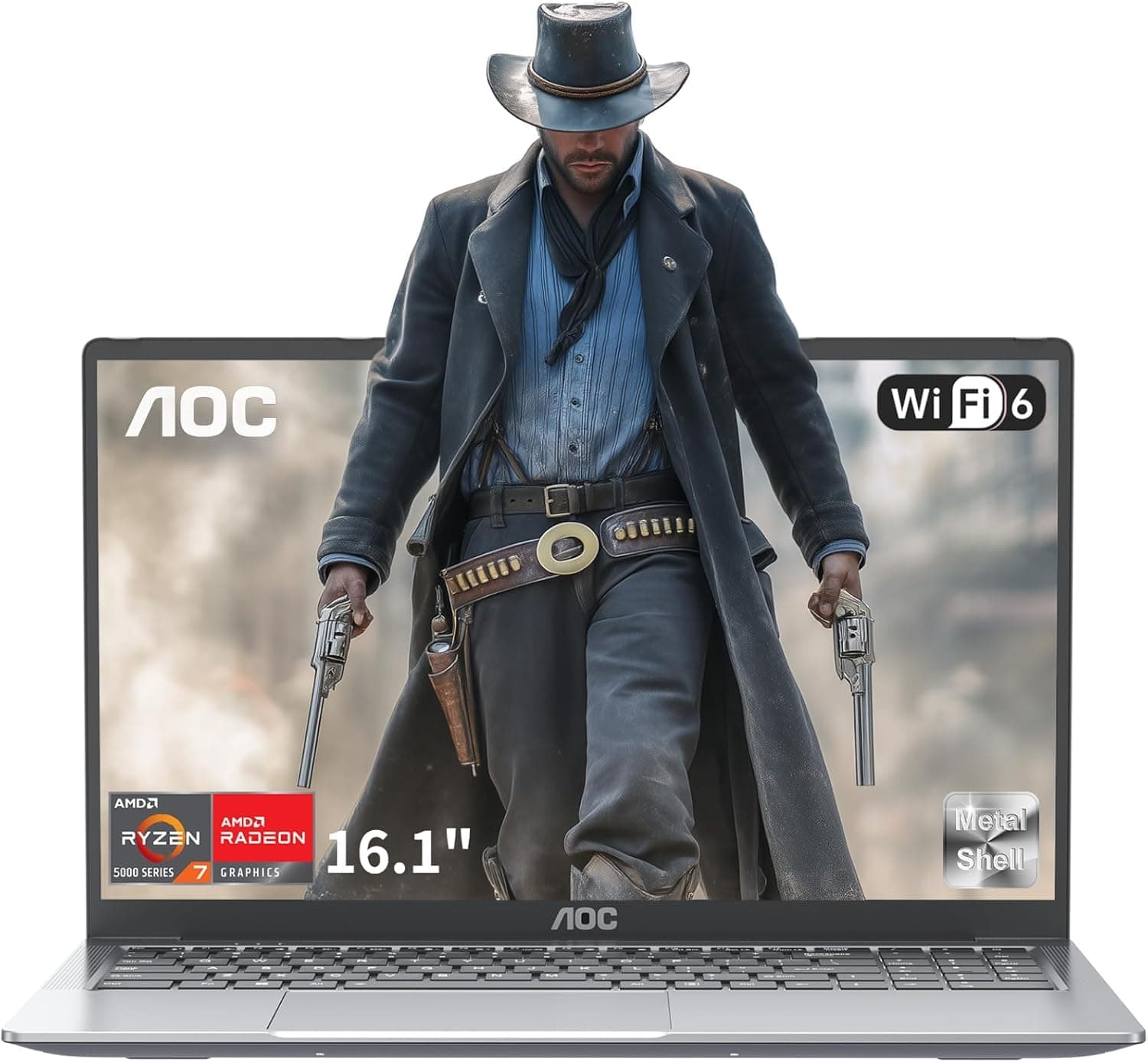 🚀 AOC Laptop Ryzen 7 5700U, bis zu 4,3 GHz, RAM 16 GB M.2 NVMe SSD 512 GB