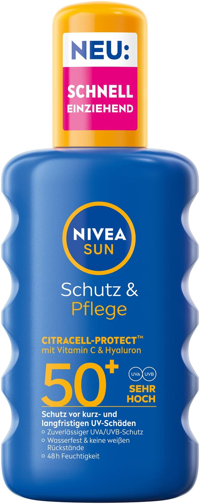 🌞 NIVEA SUN Schutz & Pflege Sonnenspray LSF 50+ 🌊