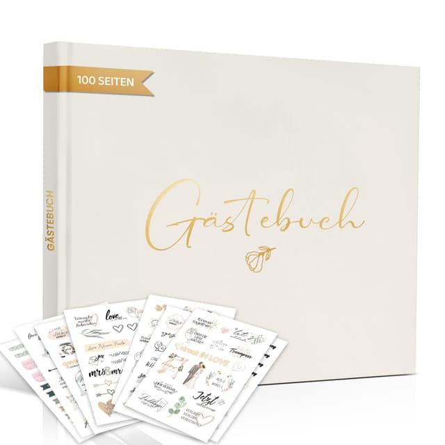 Hochzeitsgästebuch Vintage-Design 📖👰🤵