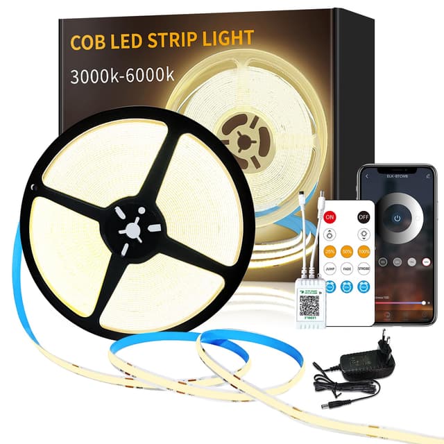 Yeewhale cob Led Strip 15m mit APP-Steuerung und Fernbedienung