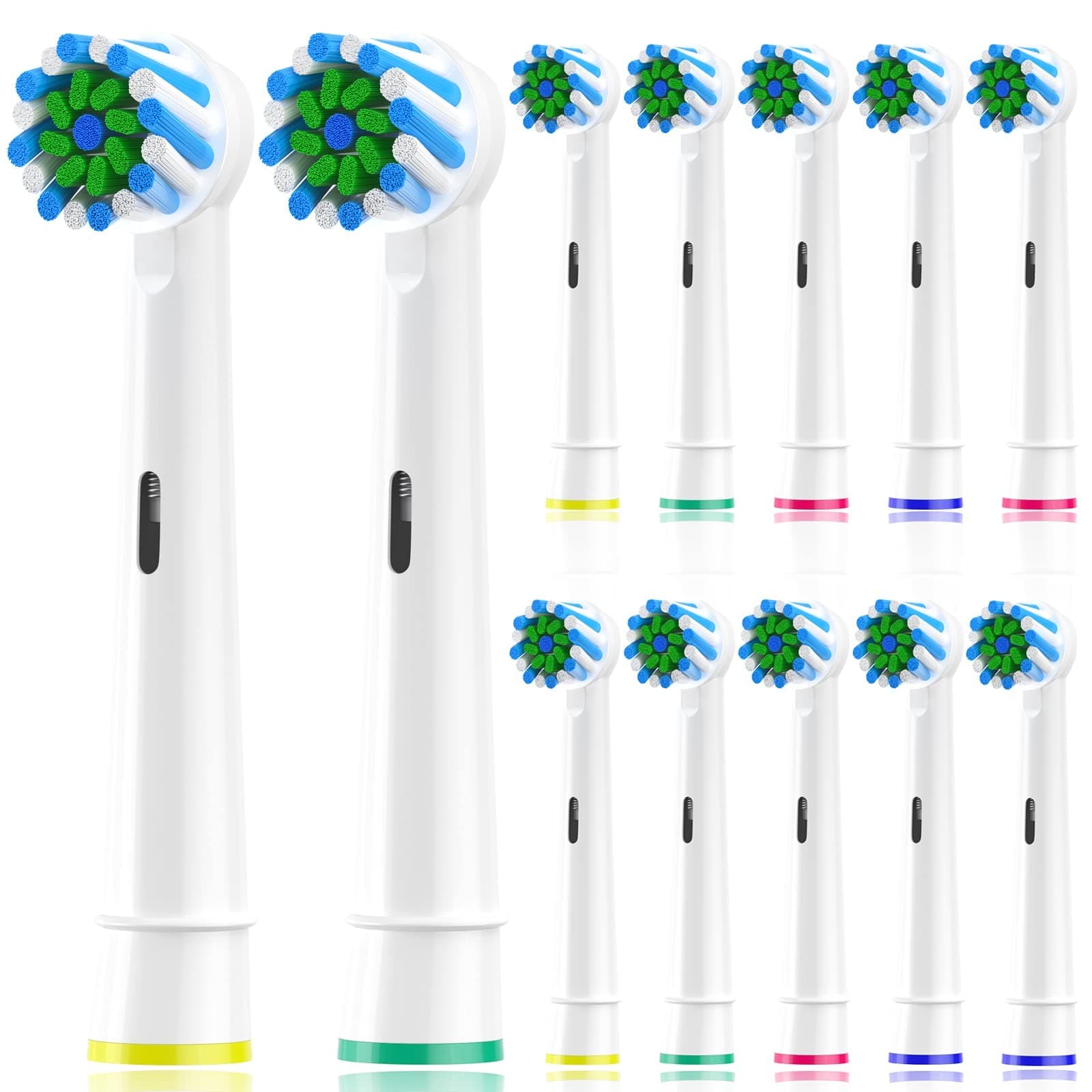 WENS 12er Cross Aufsteckbürsten für Braun Oral b Elektrische Zahnbürste 🦷💡