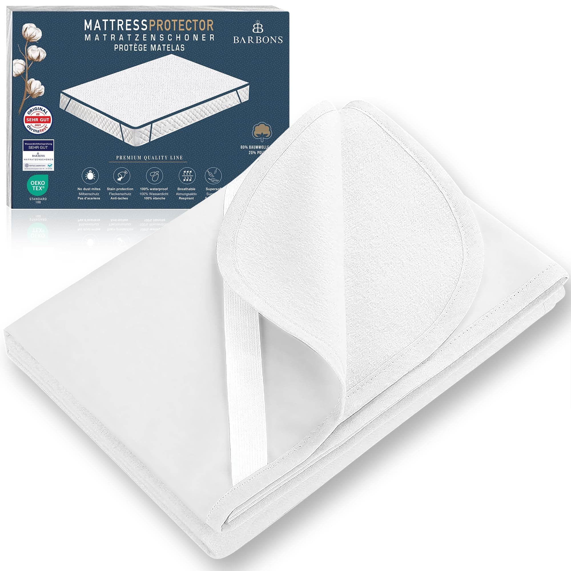 🌟 Sonderangebot: BARBONS Matratzenschoner 80x200 cm 🌟