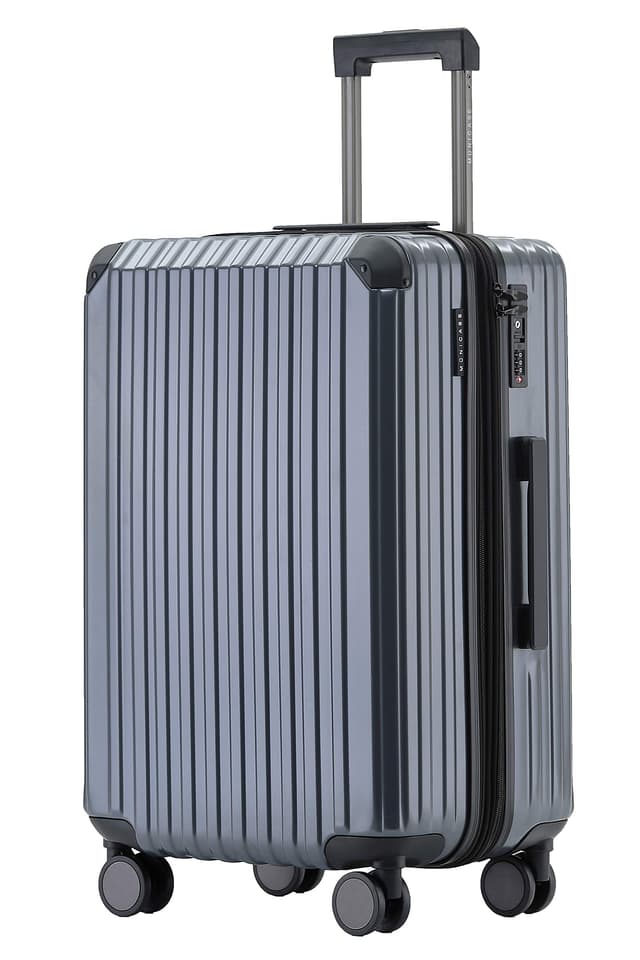 🧳 Münicase M816 TSA-Schloss Mittel 65cm Reisekoffer mit 4 Rollen Grey Grey