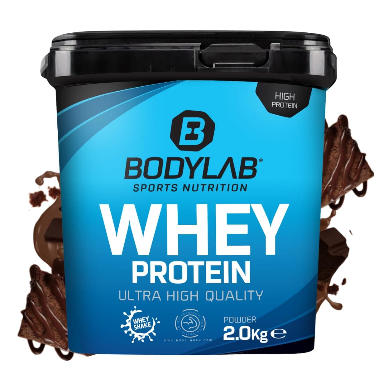 Angebot: Bodylab24 Whey Protein Pulver, Schoko-Brownie, 2kg