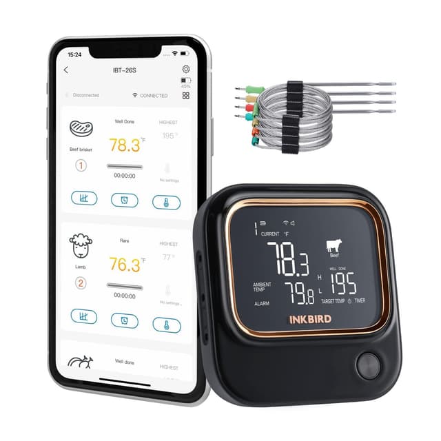 🔥 Inkbird IBT-26S Fleischthermometer Deal: Bluetooth 5.1 & WIFI 2.4G 🔥