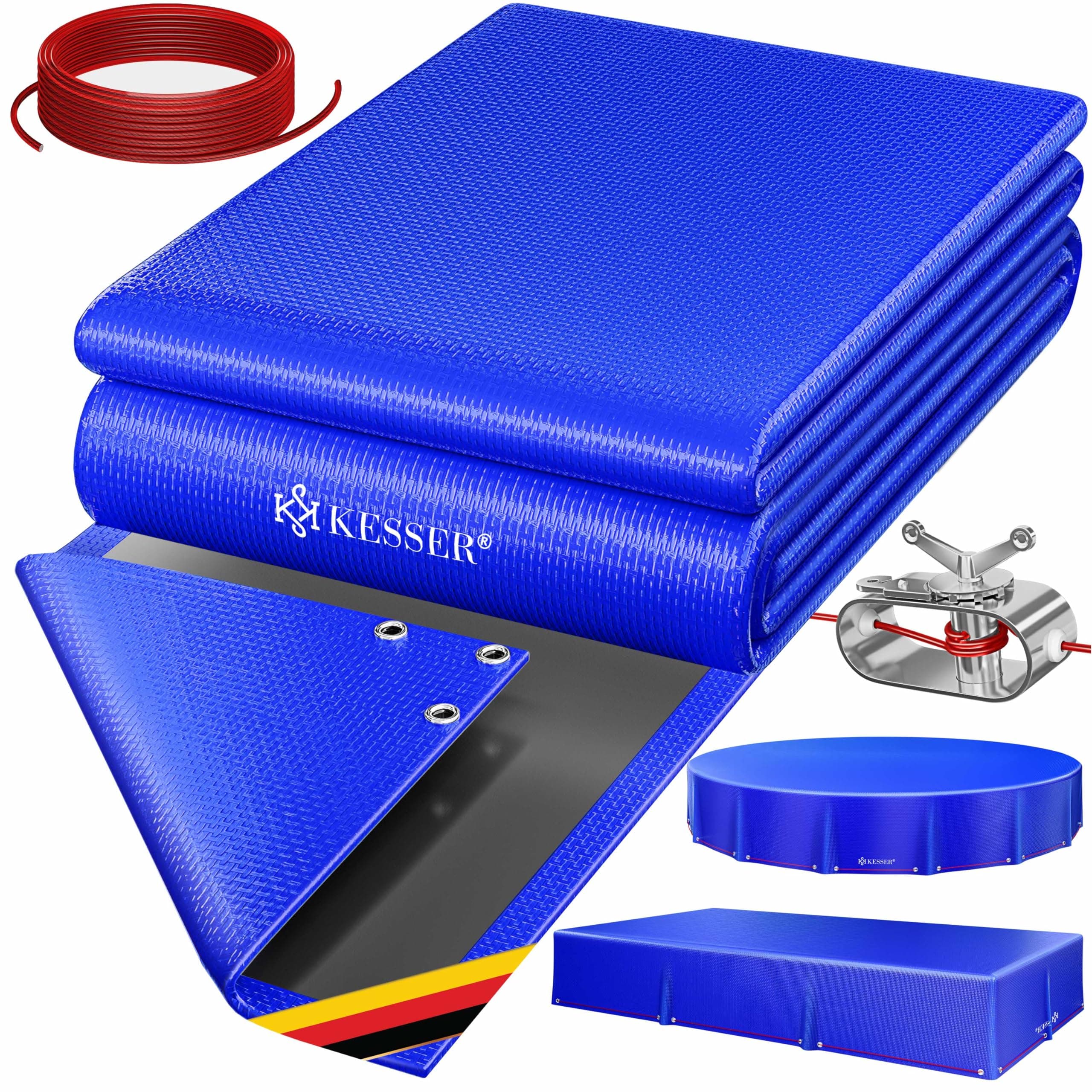 🌞 KESSER® Solar Poolabdeckung 450x220cm - Schützen Sie Ihren Pool das ganze Jahr über! 🏊‍♂️